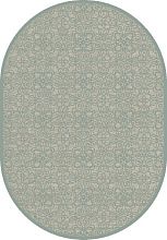 Абстрактный рельефный ковер бежевый из вискозы GENOVA R 38036 6555 90 ОВАЛ