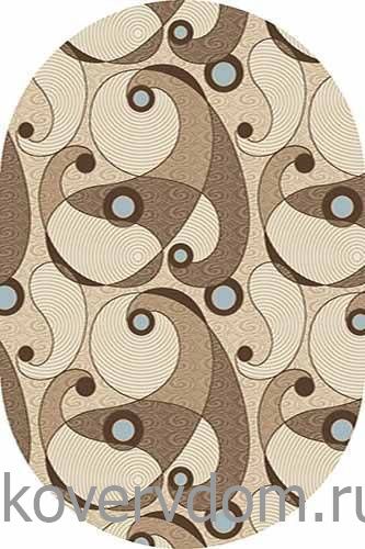 Ковер MEGA CARVING 8435 CREAM Овал