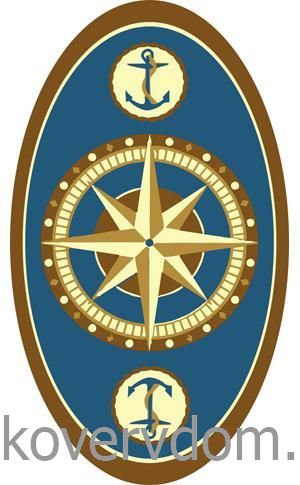 Ковер Морской ОВАЛ