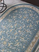 Овальный ковер ZARINA M101B BLUE SHIRINK / BLUE SHIRINK Овал