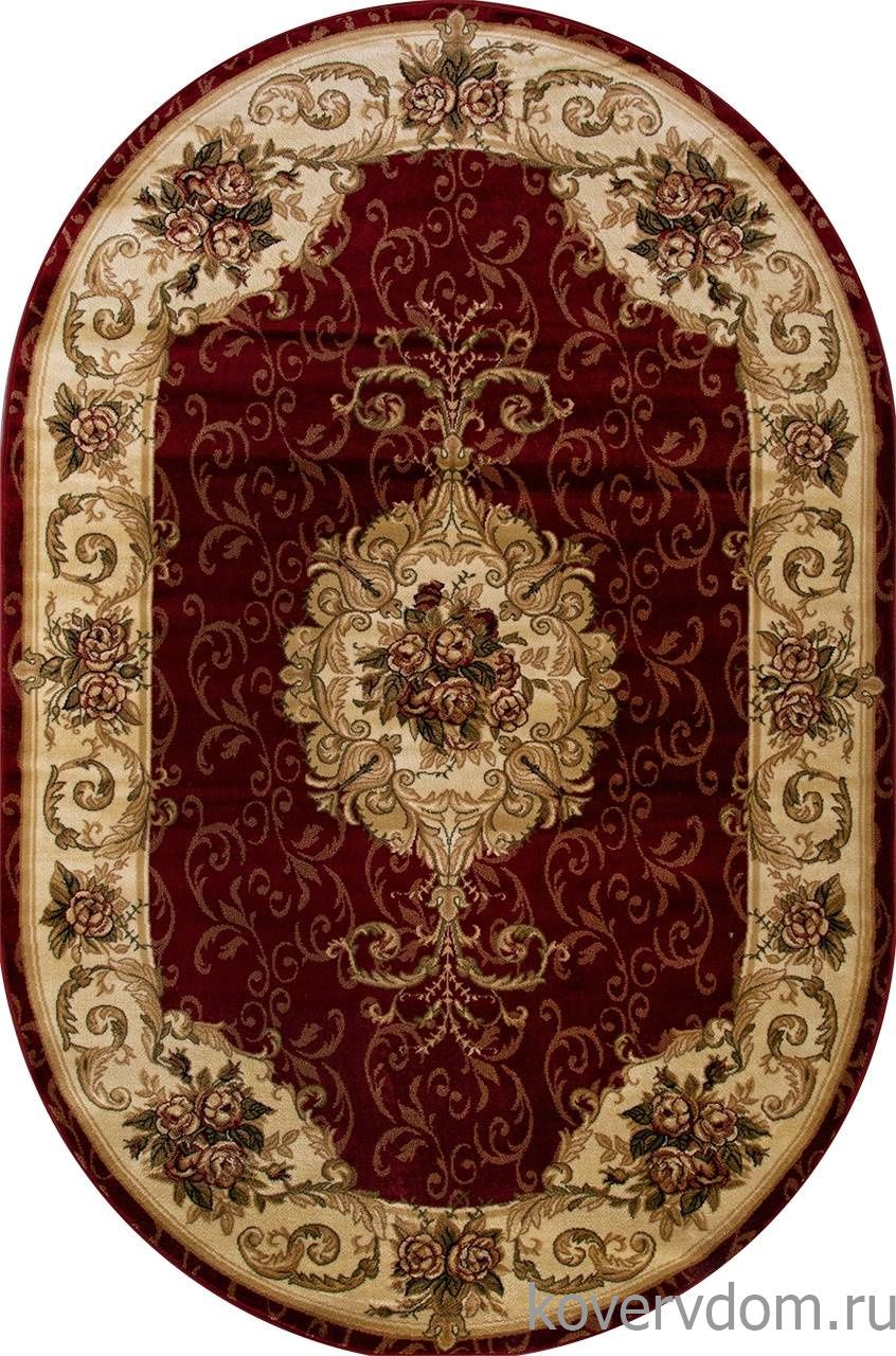 Ковер OLYMPOS D467 RED Овал