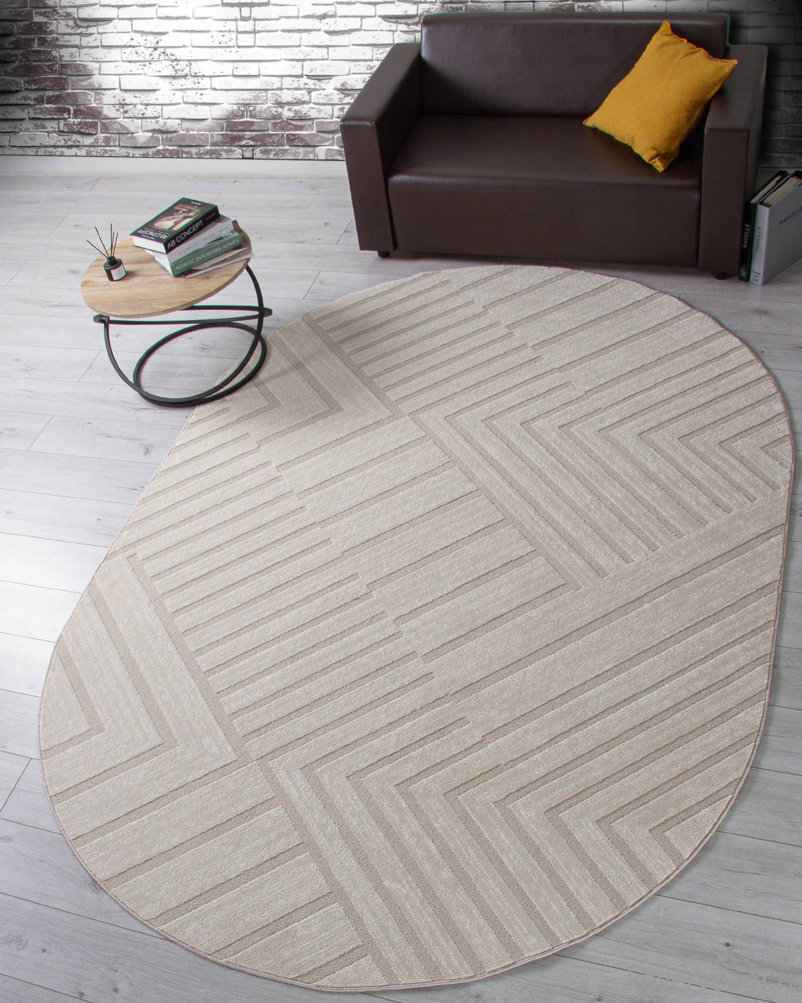 Ковер DIOS F438 LIGHT CREAM Овал Ковер DIOS F438 LIGHT CREAM Овал