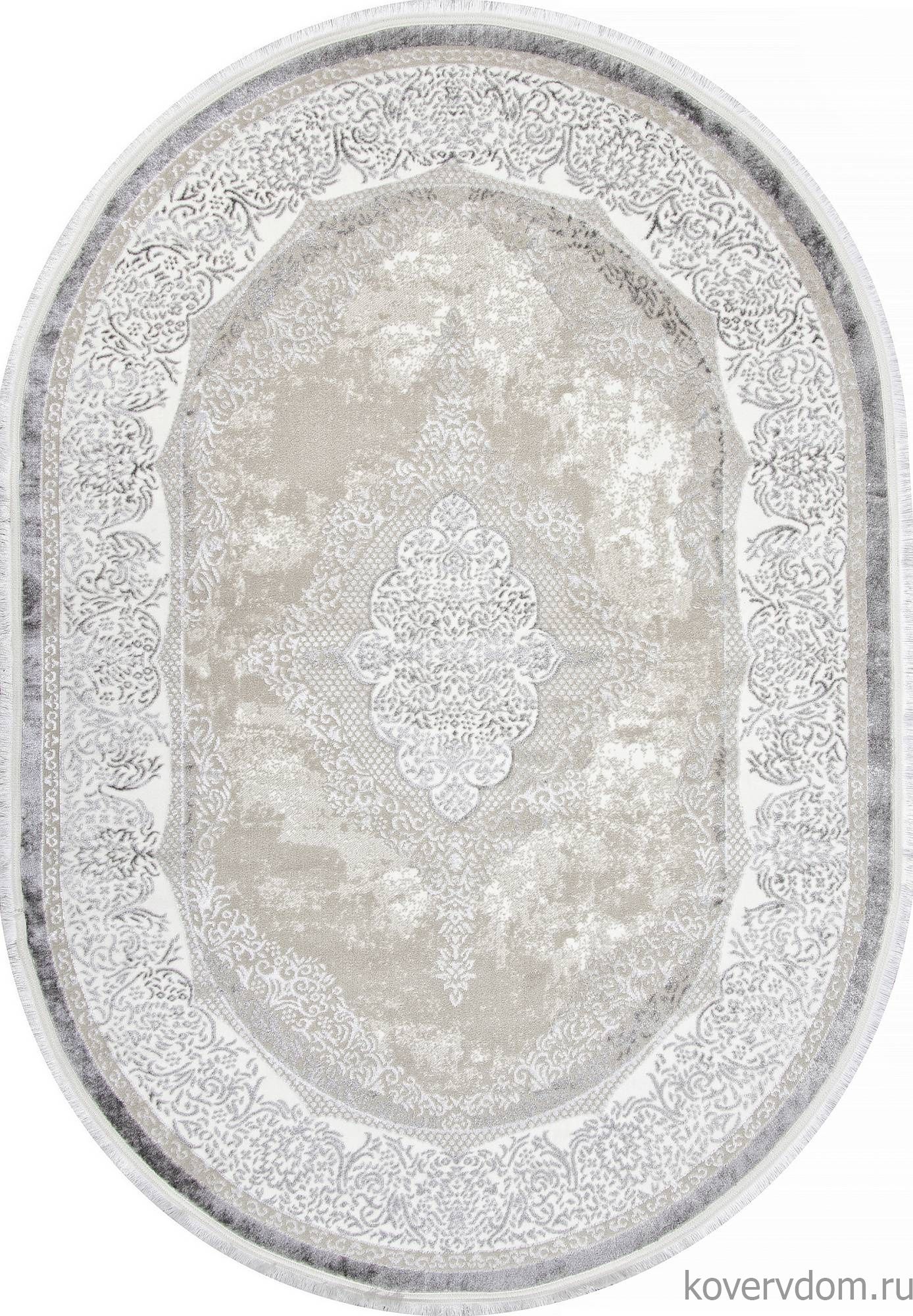 Ковер ALFANI Q009A GREY FDY / CREAM SHRINK Овал