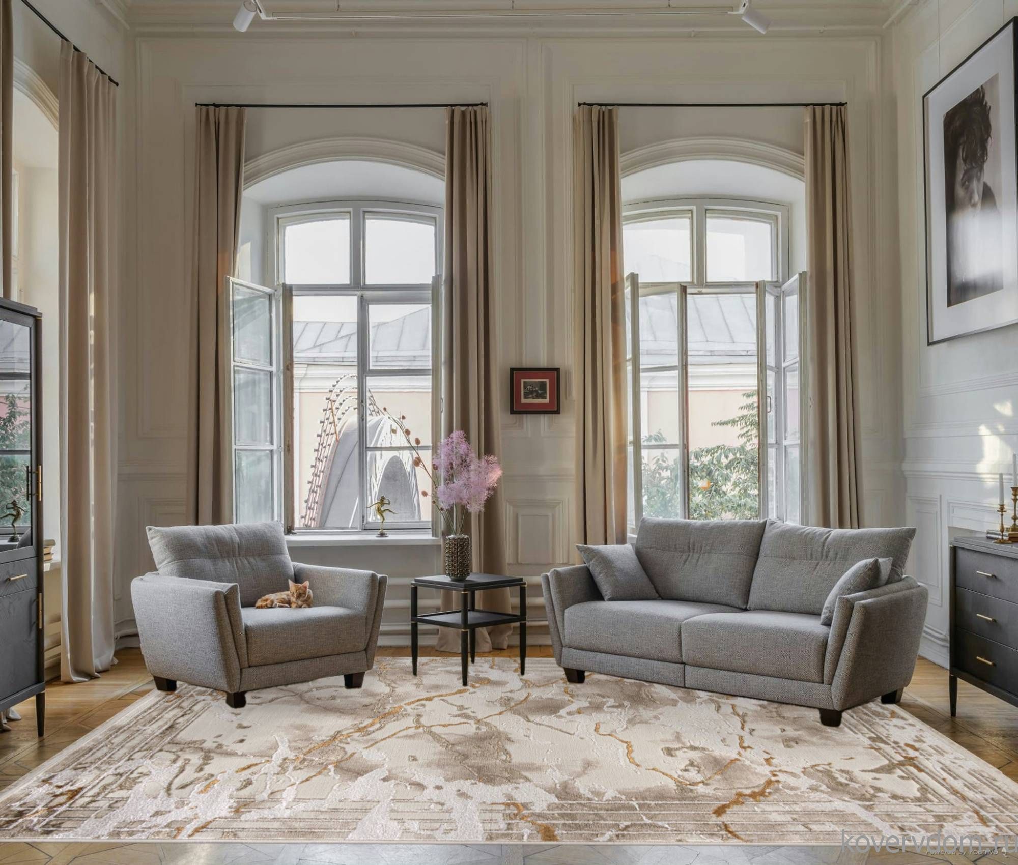 Ковер MOSSO 27243A CREAM / BEIGE