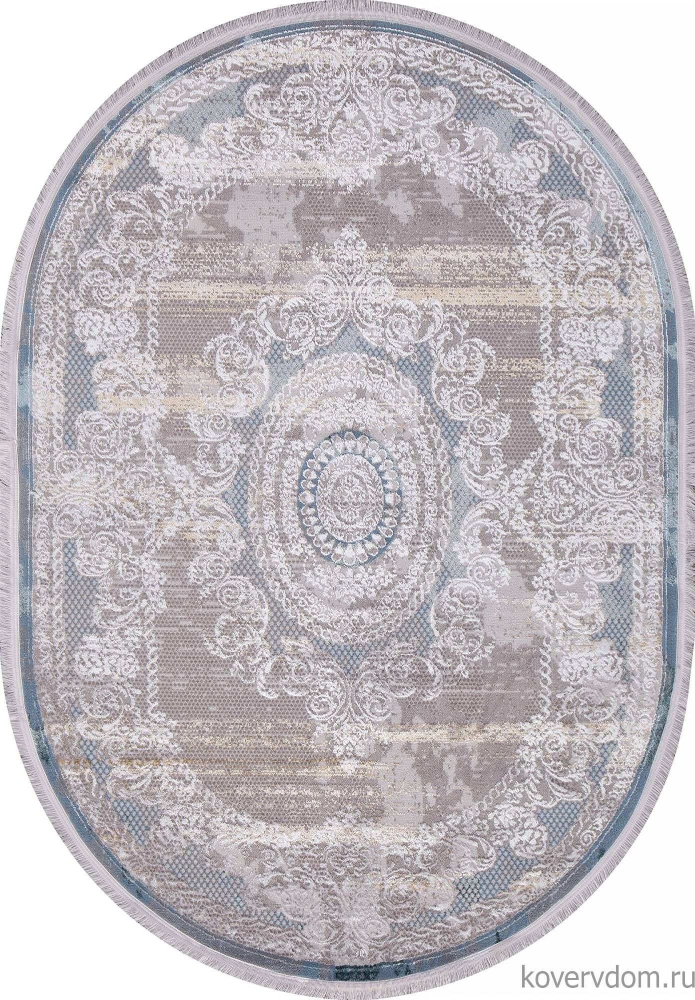 Ковер AJMAL LP 289 CREAM / TURQUOISE Овал Ковер AJMAL LP 289 CREAM / TURQUOISE Овал