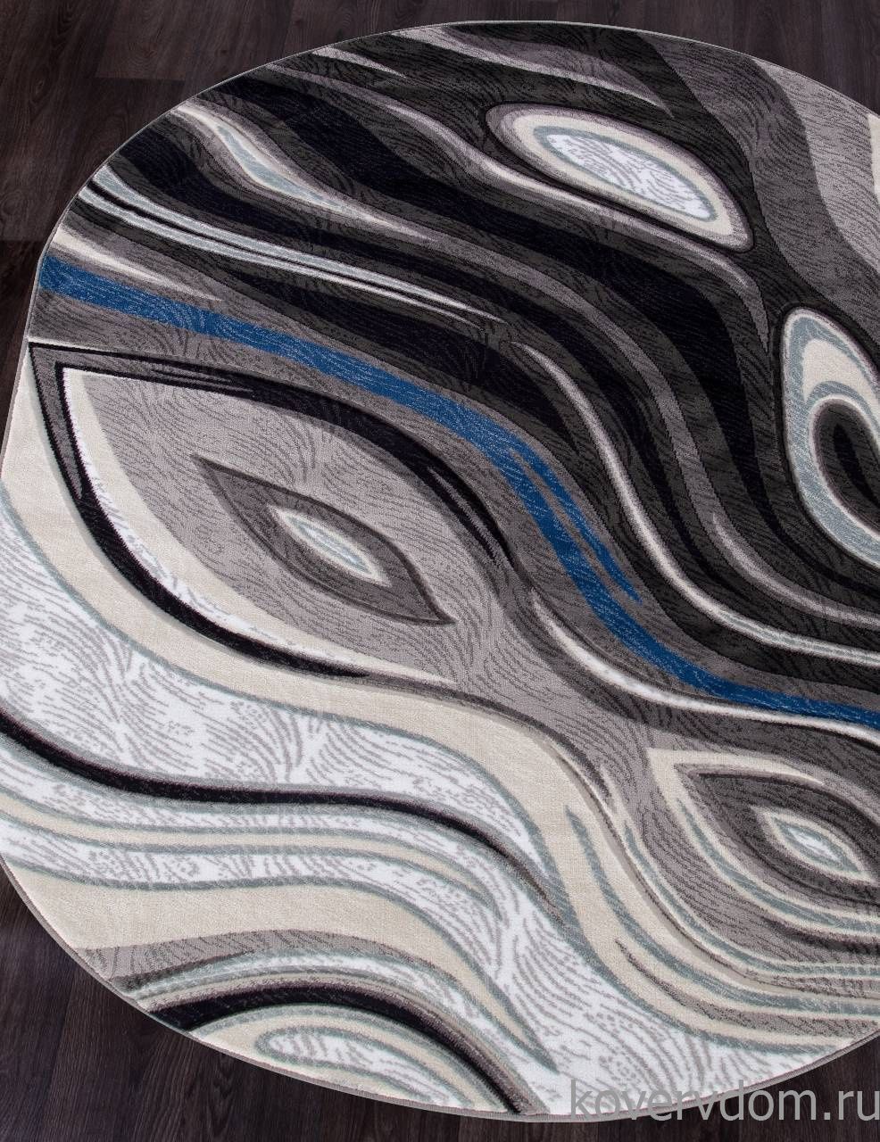 Ковер MEGA CARVING 1385 GRAY Овал Ковер MEGA CARVING 1385 GRAY Овал