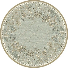 Абстрактный рельефный ковер бежевый из вискозы GENOVA R 38262 6525 90 КРУГ