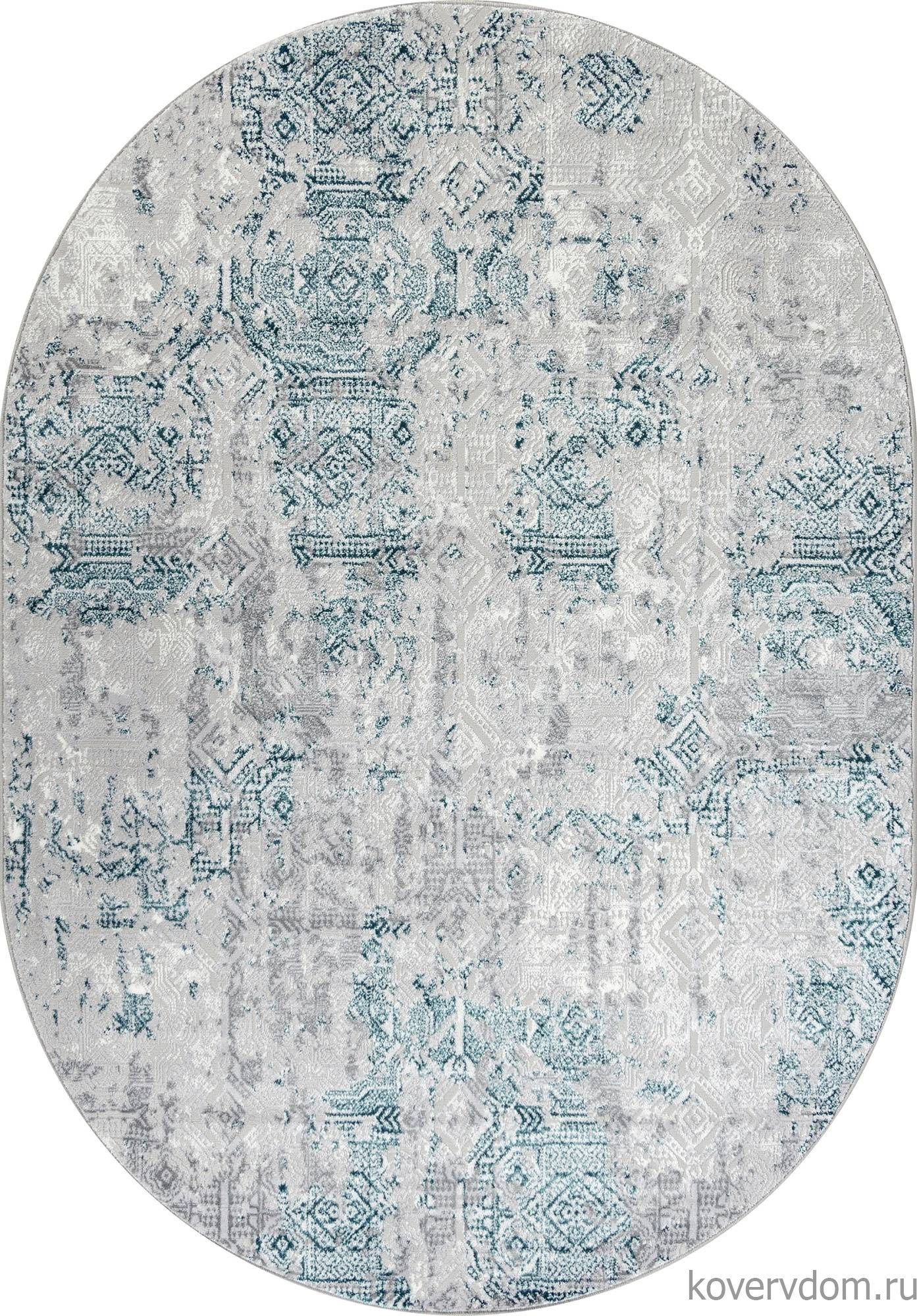 Ковер PALERMO F281 GRAY Овал