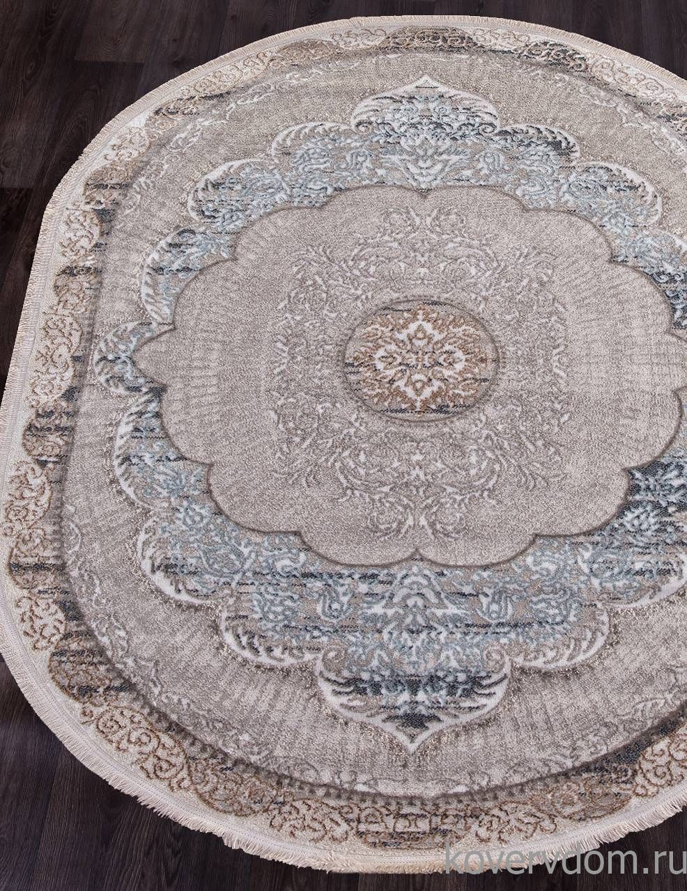 Ковер RODOS 7430A CREAM / CREAM Овал Ковер RODOS 7430A CREAM / CREAM Овал