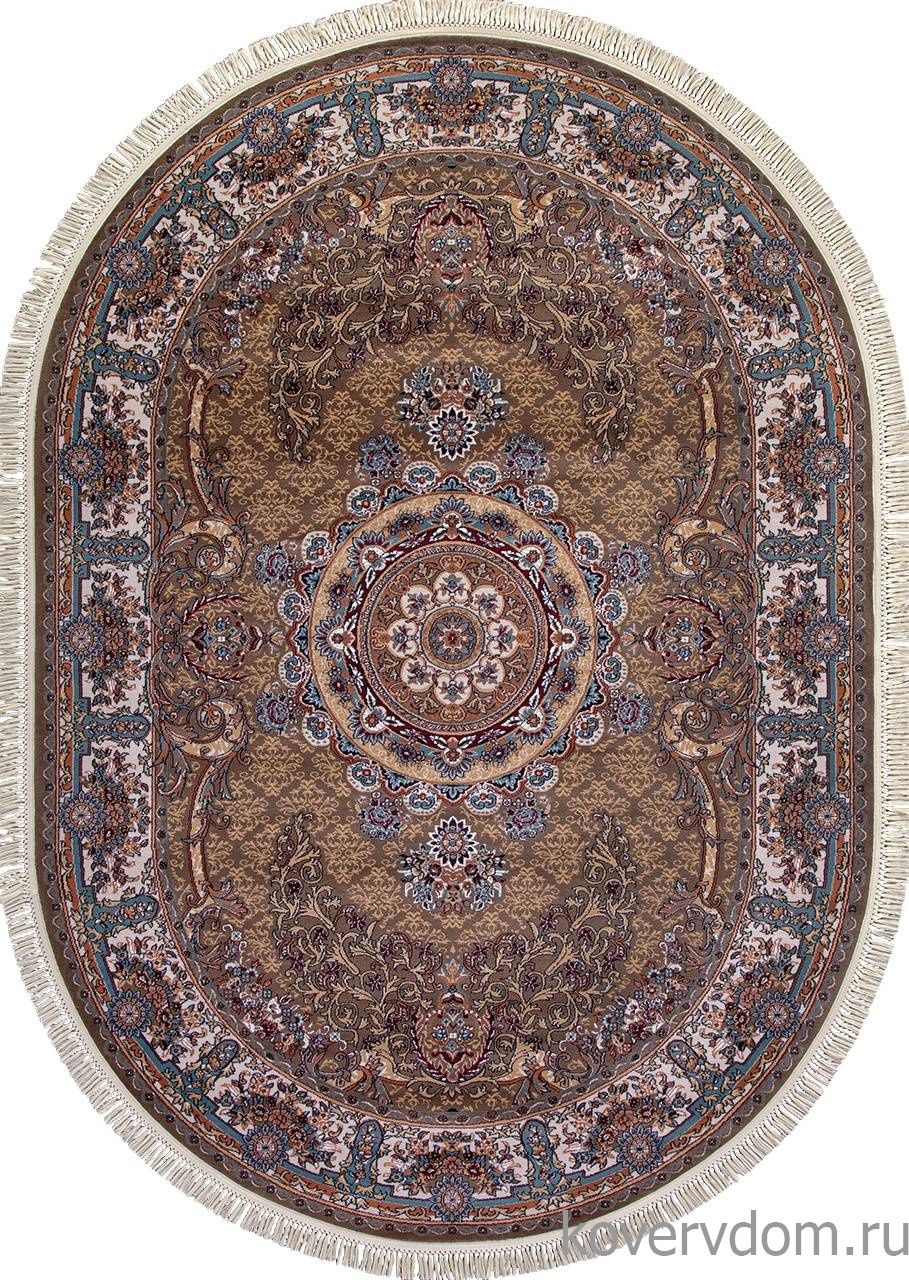 Ковер SHAHREZA D728 BROWN Овал