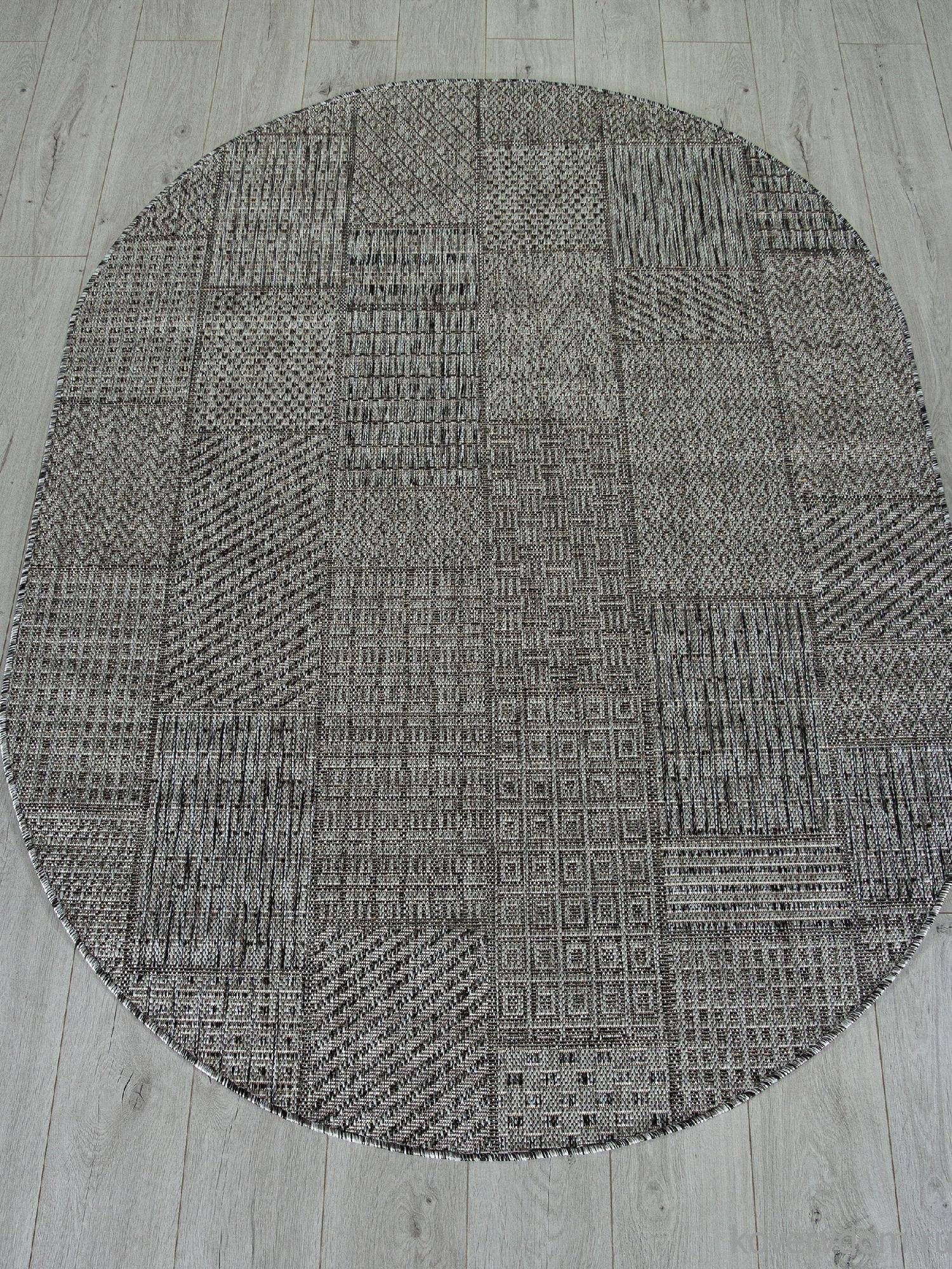 Ковер KAIR S160 DARK GRAY Овал Ковер KAIR S160 DARK GRAY Овал