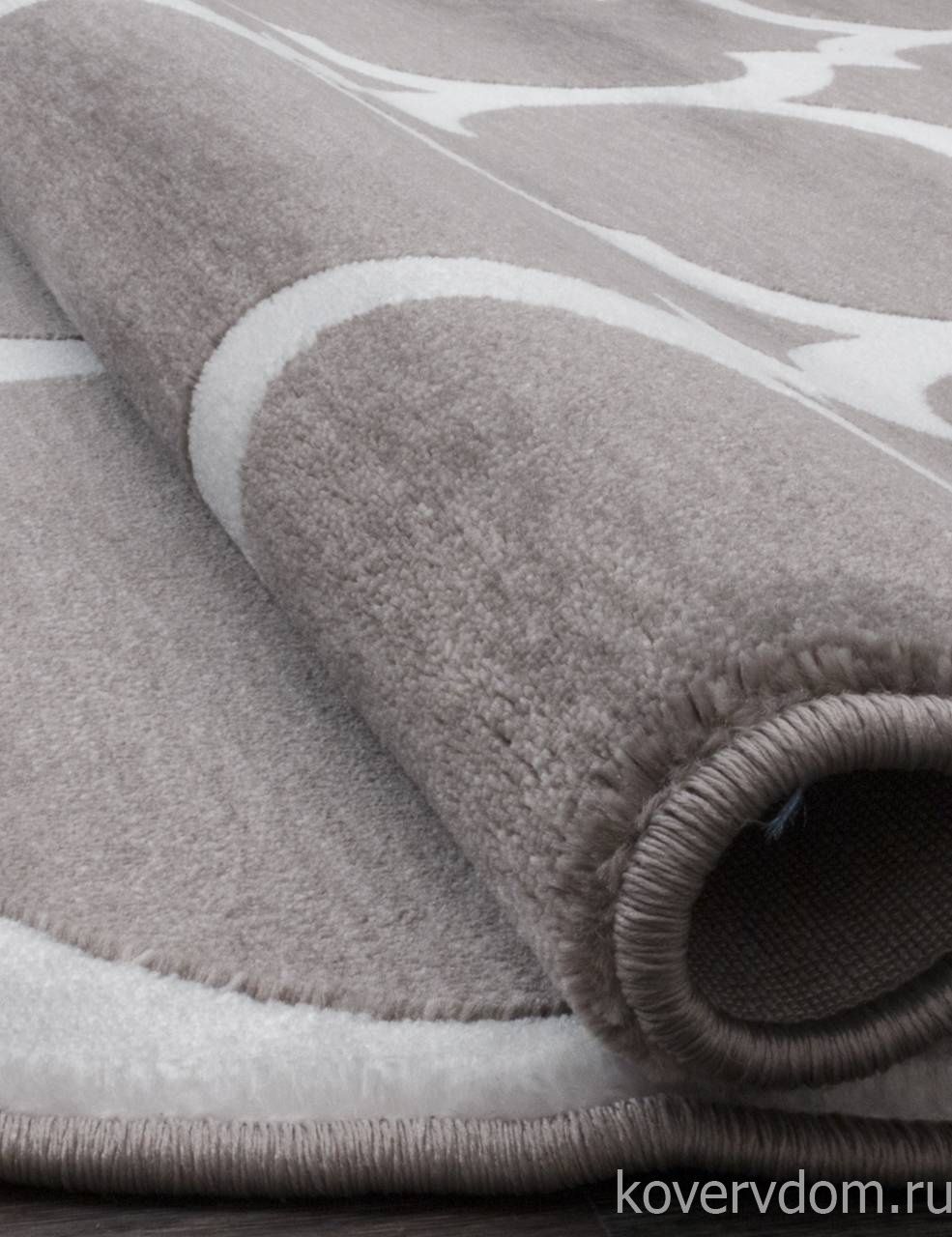 Ковер MEGA CARVING WK d422 GRAY-NATURAL Овал