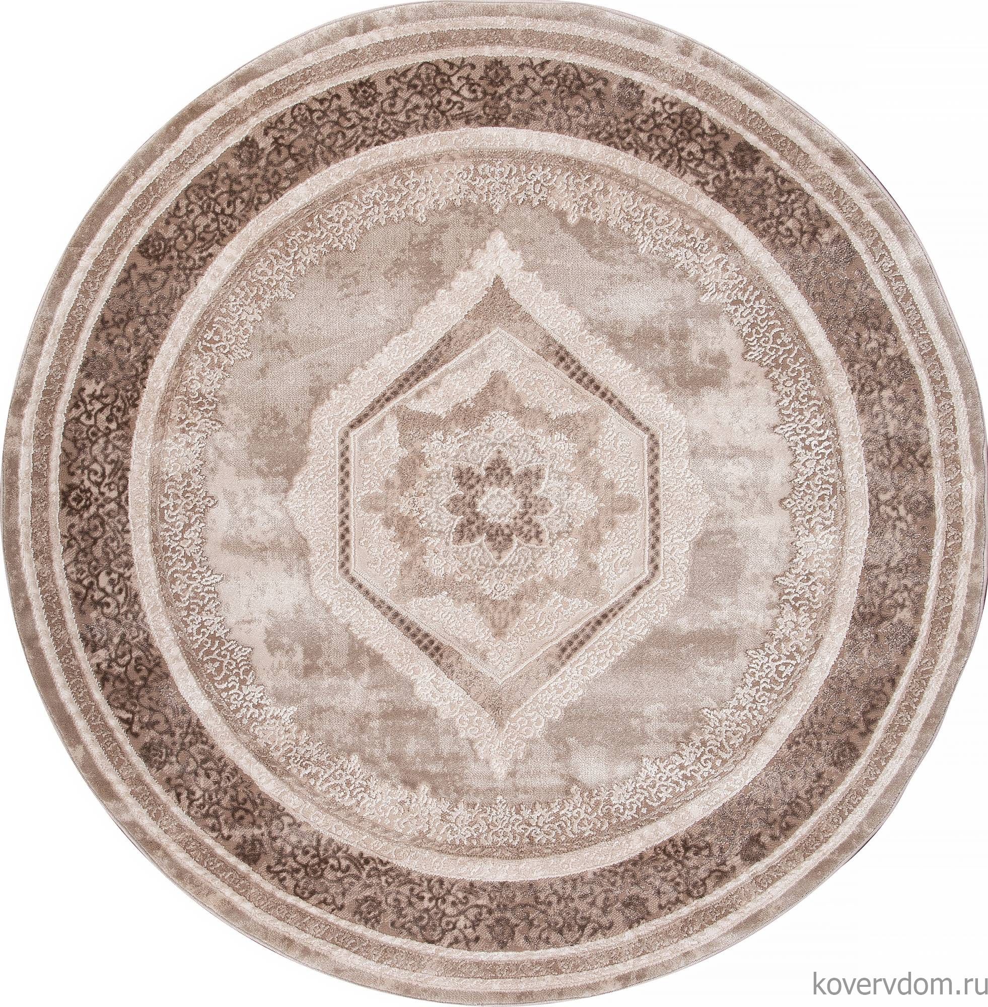 Ковер ARMINA 04037A BROWN / BROWN Круг