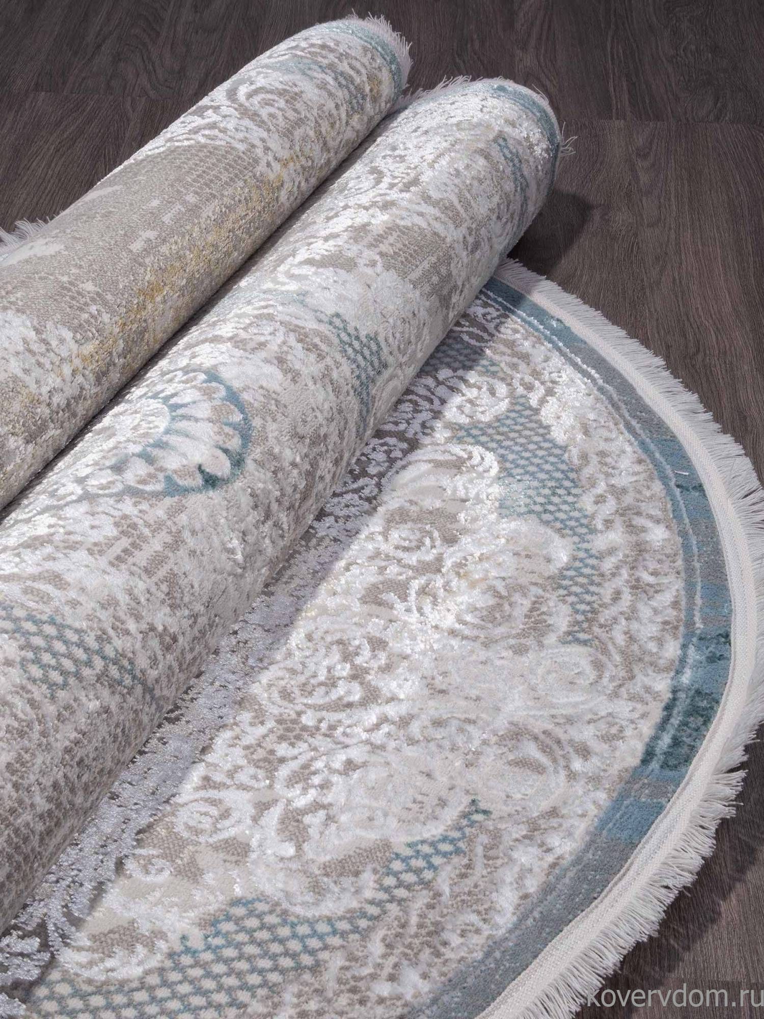 Ковер AJMAL LP 289 CREAM / TURQUOISE Овал Ковер AJMAL LP 289 CREAM / TURQUOISE Овал