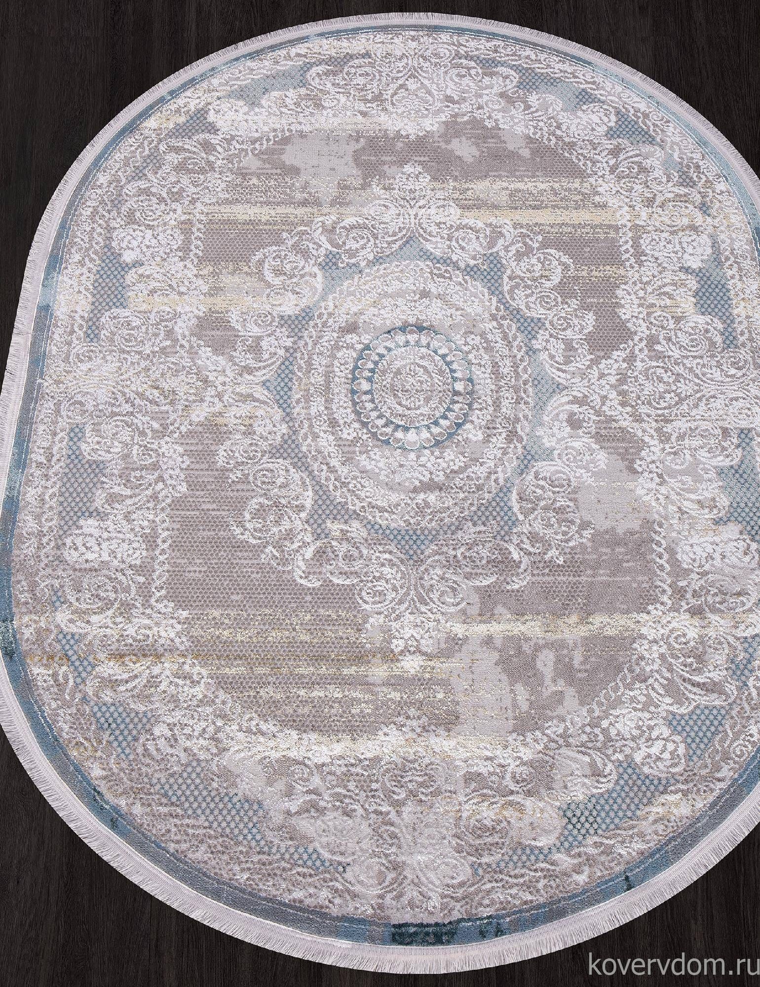 Ковер AJMAL LP 289 CREAM / TURQUOISE Овал Ковер AJMAL LP 289 CREAM / TURQUOISE Овал
