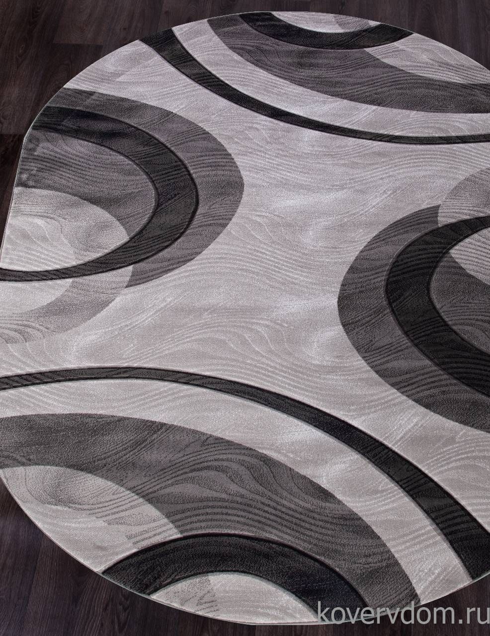 Ковер MEGA CARVING 4783 GRAY Овал Ковер MEGA CARVING 4783 GRAY Овал
