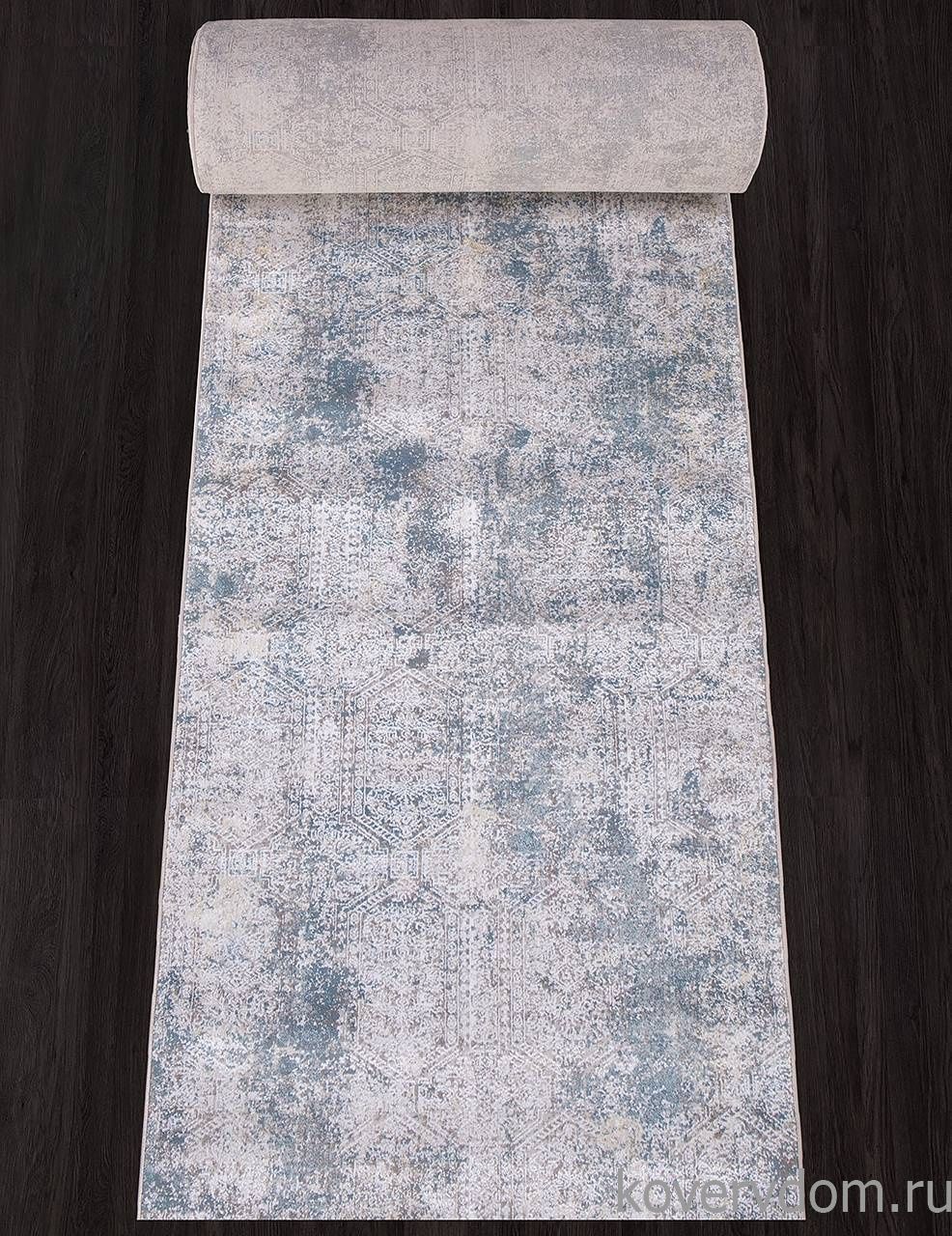 Ковровая Дорожка AJMAL LP 257 CREAM / TURQUOISE Ковровая Дорожка AJMAL LP 257 CREAM / TURQUOISE